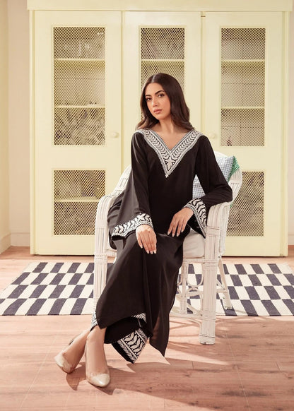 Best Selling - Noir 2pc- Embroidered Dress